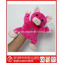 Pink Cute Hand Puppet Toy of Peluche Porc